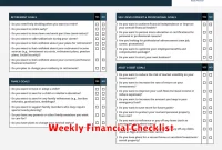 Weekly Financial Checklist